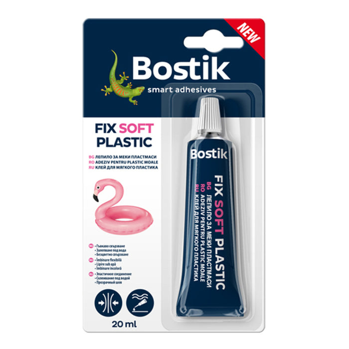 ADHESIVE FOR SOFT PVC FIX SOFT PLASTIC 20 ML BOSTIK