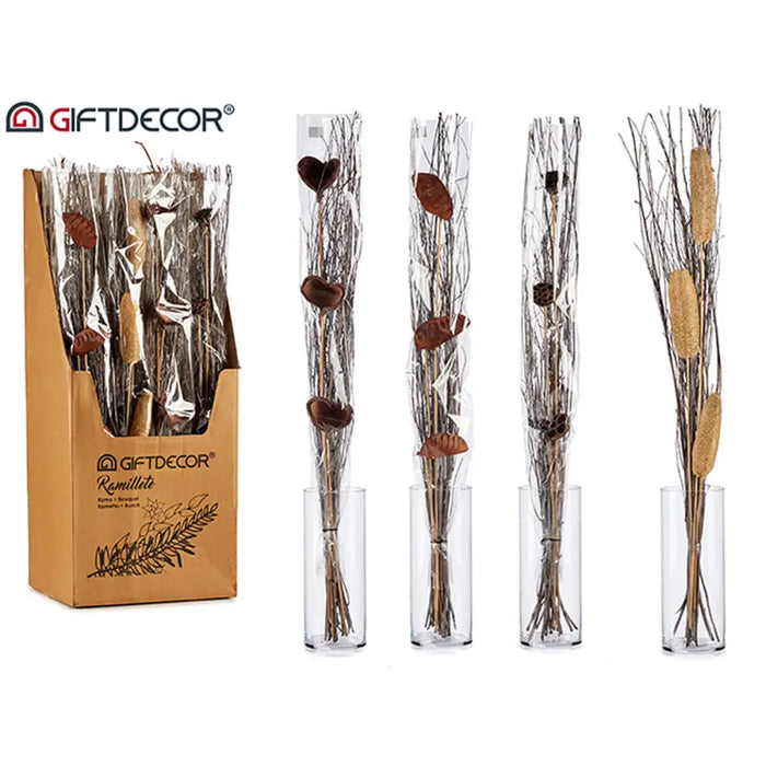 Bouquets Gift Decor Grey Natural 100 cm 12 x 96 x 10 cm (24 Units) - Декорация и Осветление<<<Дом