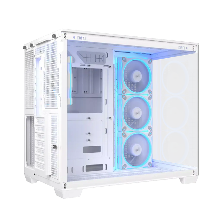 Box ASUS A32 PLUS Tempered Glass + 4 ARGB Fans - White - Кутии за компютри<<<Компютърни компоненти<<<ValiAPI