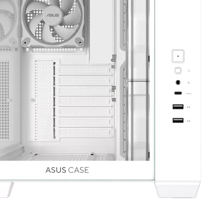 Box ASUS A32 PLUS Tempered Glass + 4 ARGB Fans - White - Кутии за компютри<<<Компютърни компоненти<<<ValiAPI