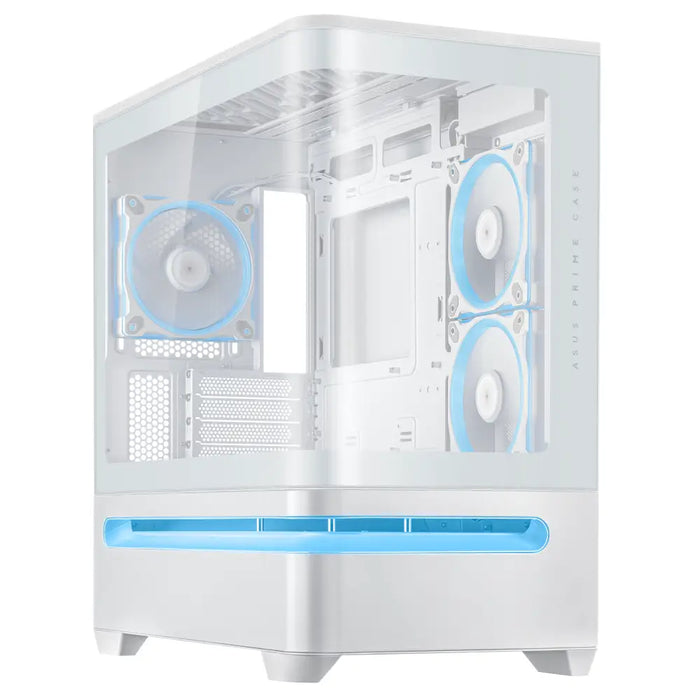 Box ASUS Prime AP202 ARGB mATX + 3 ARGB Fans - White - Кутии за компютри<<<Компютърни компоненти<<<ValiAPI&&&Системни