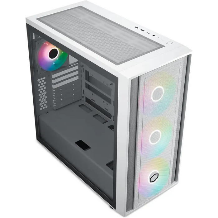 Box CoolerMaster MasterBox 600 - White ARGB - Кутии за компютри<<<Компютърни компоненти<<<ValiAPI&&&Компютър Мрежи и
