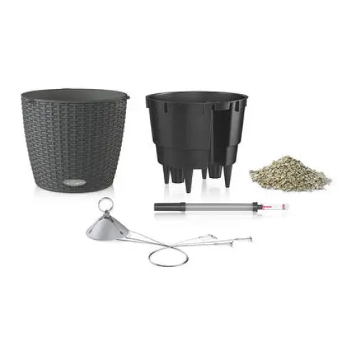 BOX F27CM WITH IRRIGATION SYSTEM LECHUZA NIDO COTTAGE - Саксии<<<Саксии кашпи и