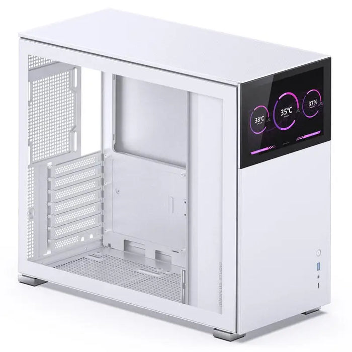 Box Jonsbo D41 Screen TG mATX White - Кутии за компютри<<<Компютърни компоненти<<<ValiAPI&&&Computer