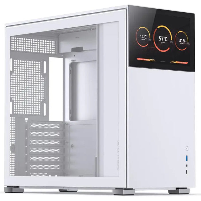 Box Jonsbo D41 Screen TG mATX White - Кутии за компютри<<<Компютърни компоненти<<<ValiAPI&&&Computer