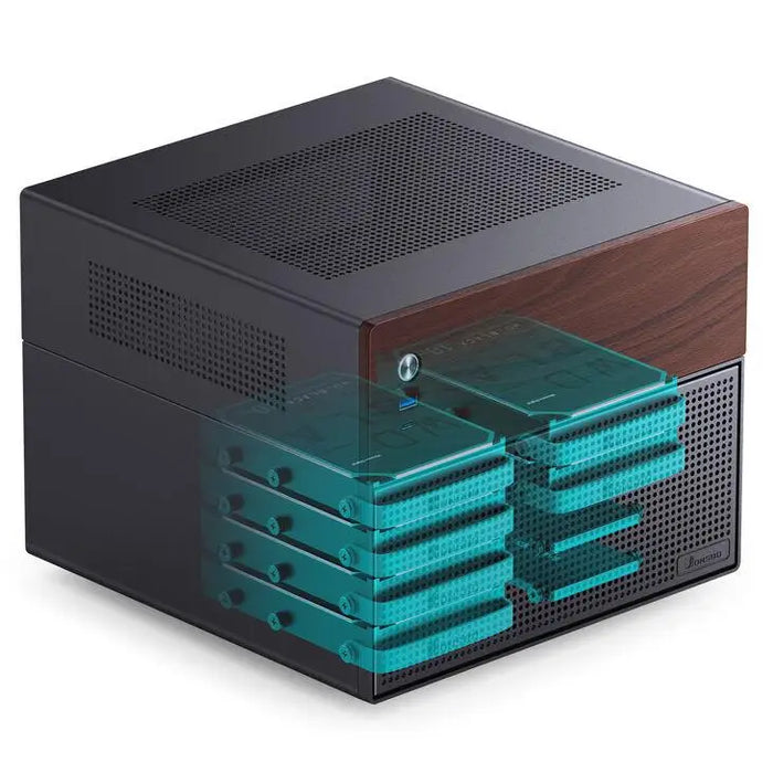 Box Jonsbo N4 NAS m-ATX Black - Кутии за компютри<<<Компютърни компоненти<<<ValiAPI&&&Server