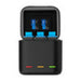 Box Telesin triple-channel charger +2 batteries for GoPro Hero 12 / 11 / 10 / 9 - For sports