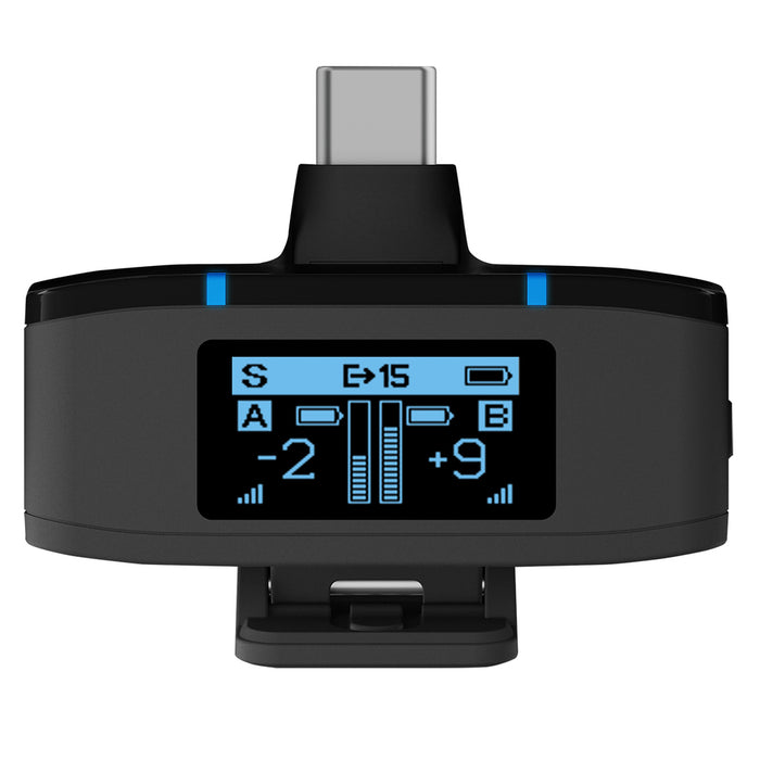 BOYA BOYAMIC 2-02 Wireless Lavalier Microphones 2.4 GHz - Black