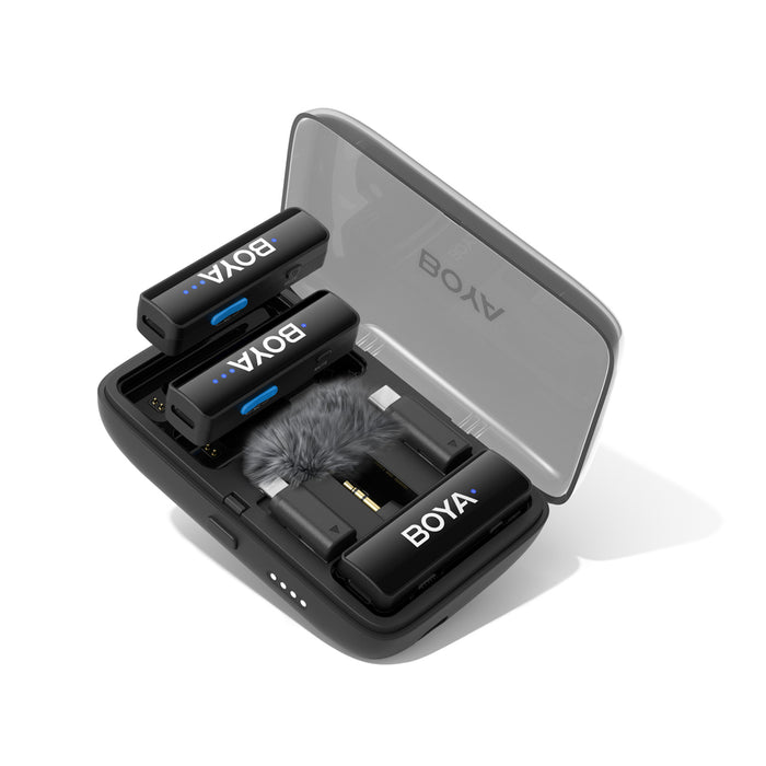 BOYA BOYALINK V2.0 Wireless Microphones 2.4GHZ USB-C - Black