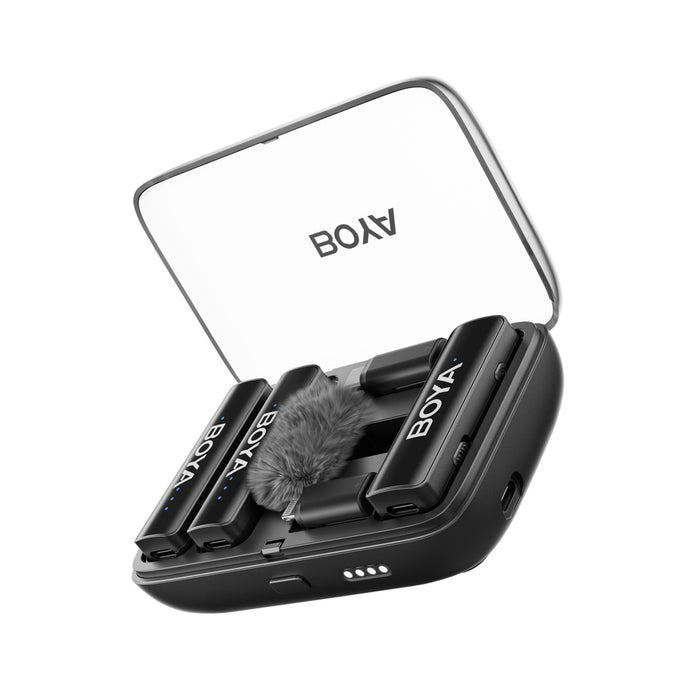 BOYA BOYALINK V2.0 Wireless Microphones 2.4GHZ USB-C - Black