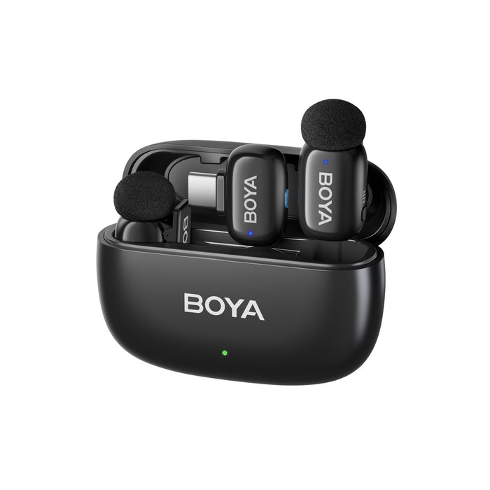 BOYA mini 2-02 wireless microphones 2.4GHz USB-C - black