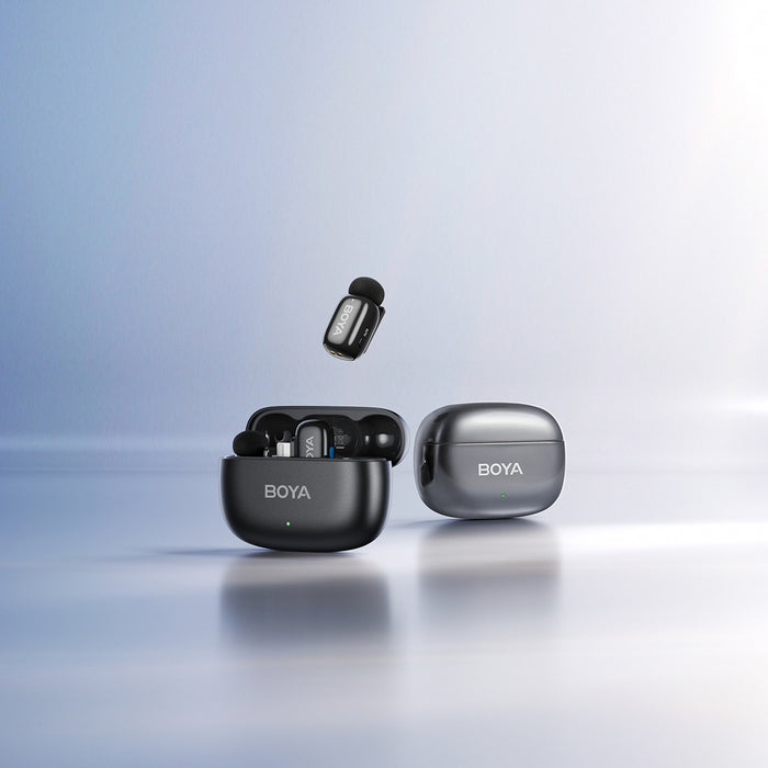 BOYA mini 2-02 wireless microphones 2.4GHz USB-C - black
