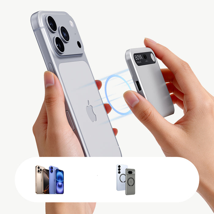 BOYA Notra Voice Recorder with AI Transcription - Silver
