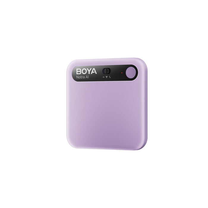 BOYA Notra Voice Recorder with AI Transcription - Purple