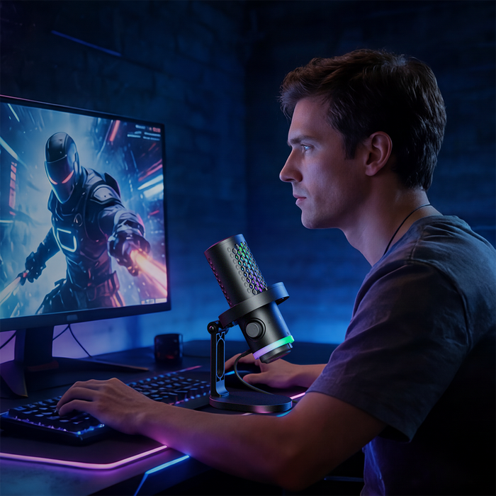 BOYA CastMic G40 Wired USB-C Gaming Microphone - Black