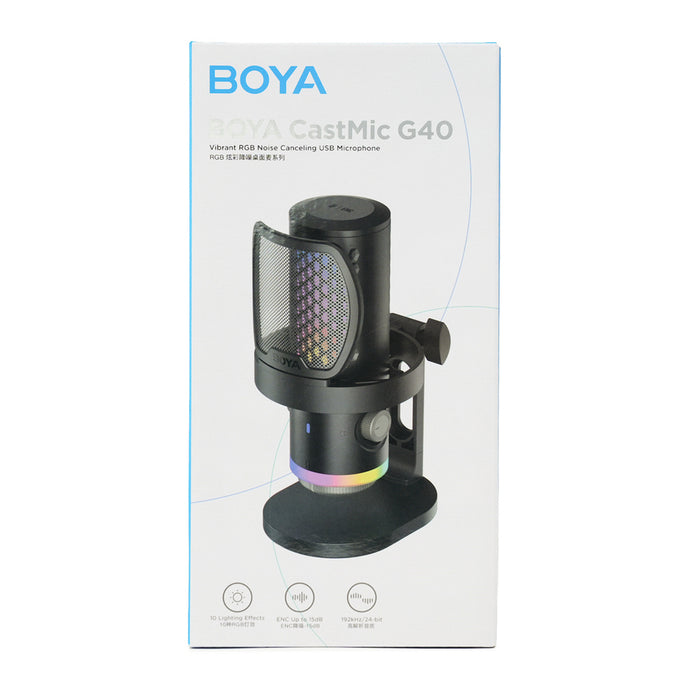 BOYA CastMic G40 Wired USB-C Gaming Microphone - Black