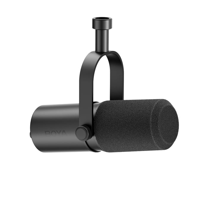 BOYA CastMic P60B studio microphone with arm, wired USB XLR - black