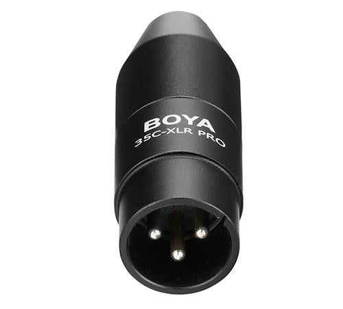 Converter BOYA 3.5mm TRS to XLR, 12-48V Phantom Power 35C-XLR Pro