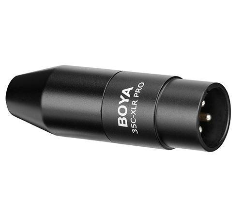 Converter BOYA 3.5mm TRS to XLR, 12-48V Phantom Power 35C-XLR Pro