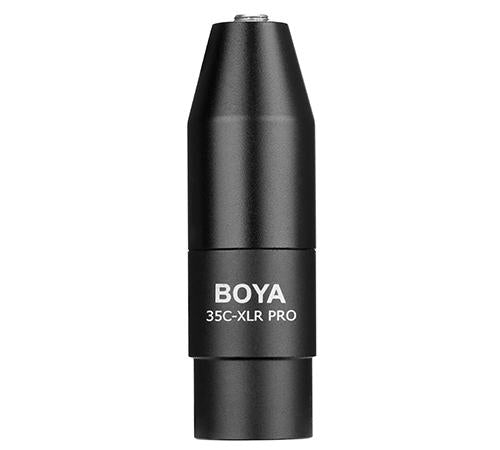 Converter BOYA 3.5mm TRS to XLR, 12-48V Phantom Power 35C-XLR Pro
