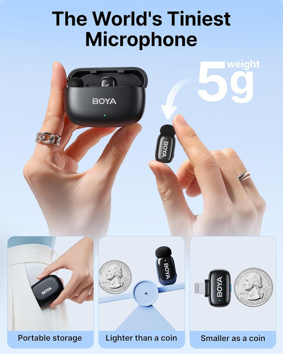BOYA Mini 2-03 Wireless Microphone System with Lightning