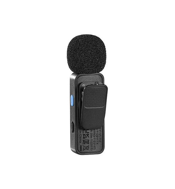 Wireless USB-C lapel microphone system