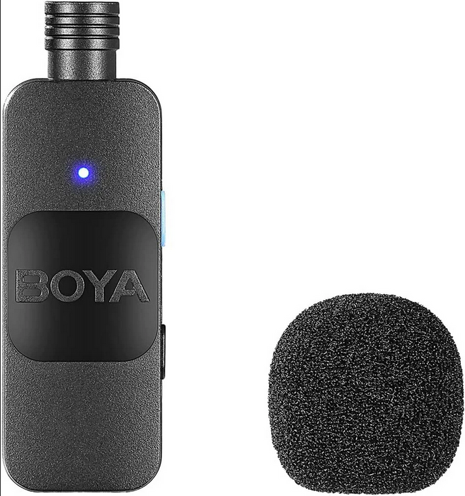 Wireless USB-C lapel microphone system