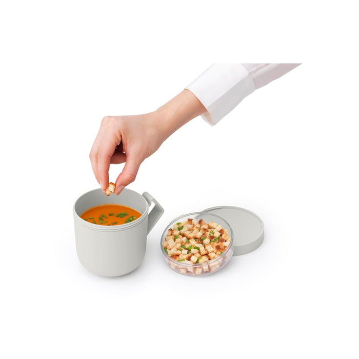 FOOD GLASS LIGHT GRAY BRABANTIA MAKE&TAKE