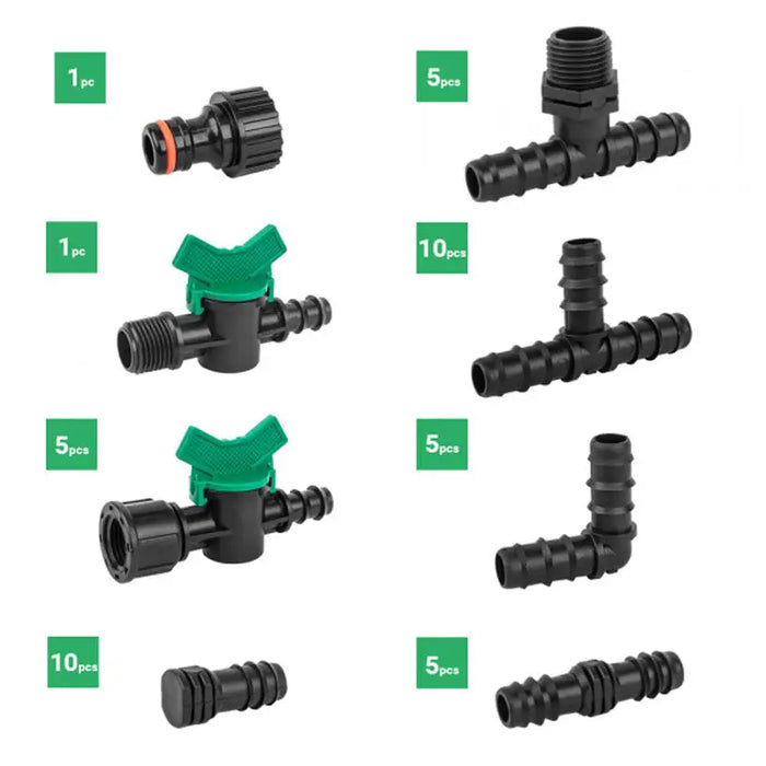 BRADAS DRIP IRRIGATION ACCESSORIES SET DSWA2O-SET2 - Капково и подземно напояване<<<Напояване<<<Градина<<<Praktiker