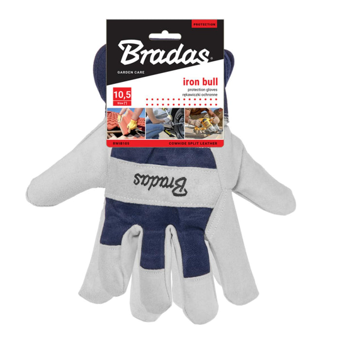 GLOVES CALF LEATHER IRON BULL 10.5