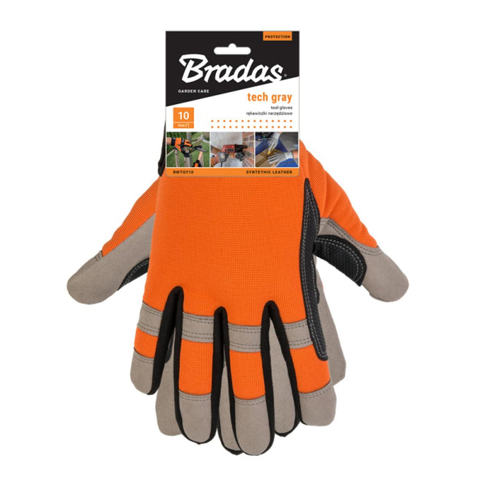 WORK GLOVES TECH GRAY SIZE 10