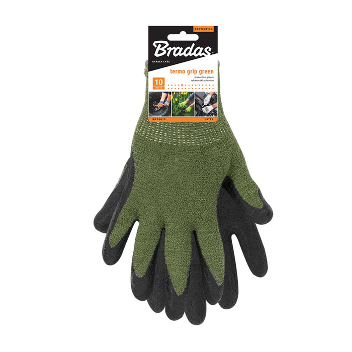 GLOVES TERMO GRIP GREEN LATEX 9
