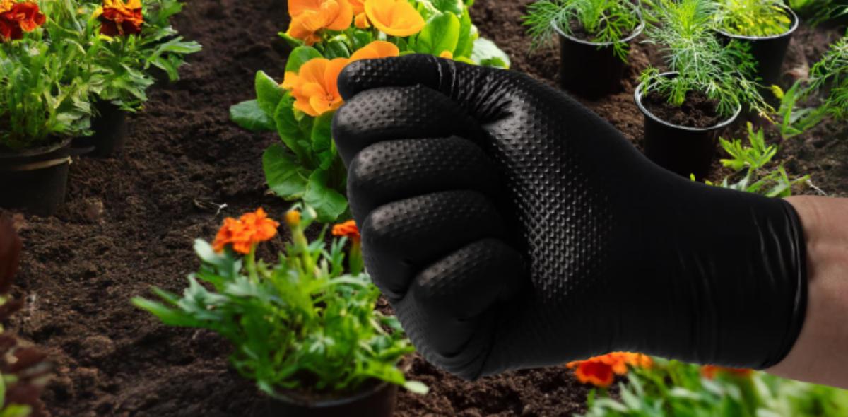 NITRILE GLOVES 3D 50PCS BLACK XL