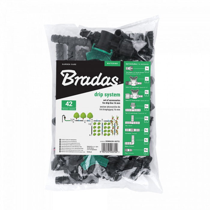BRADAS DRIP IRRIGATION ACCESSORIES SET DSWA2O-SET2