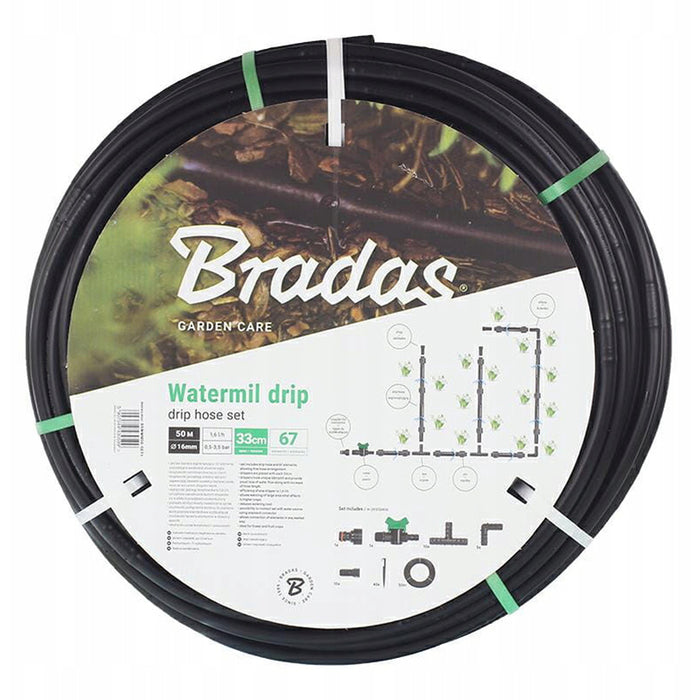 DRIP IRRIGATION KIT WITH DRIP HOSE BRADAS DSWWM50-SET1