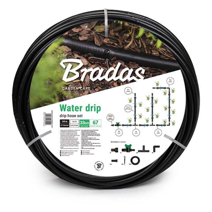 DRIP IRRIGATION KIT WITH DRIP HOSE BRADAS DSWWM50-SET1