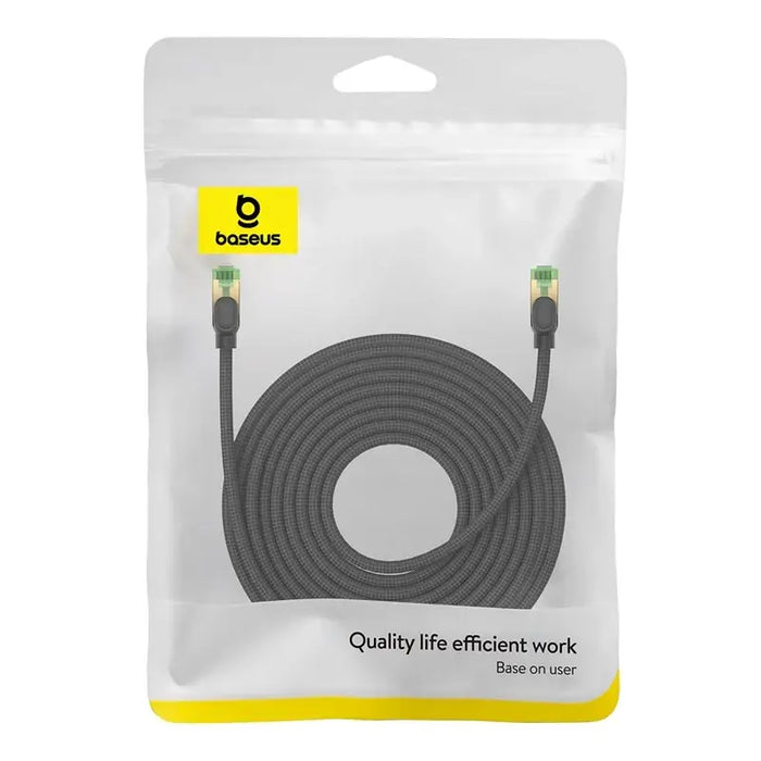 Braided network cable cat.8 Baseus Ethernet RJ45 40Gbps 15m (black) - Kable sieciowe<<<HurtelXML&&&Network