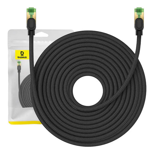Braided network cable cat.8 Baseus Ethernet RJ45 40Gbps 20m (black) - Network cables<<<Cables<<<IT