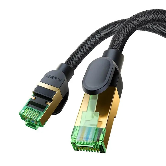 Braided network cable cat.8 Baseus Ethernet RJ45 40Gbps 2m (black) - Kable sieciowe<<<HurtelXML&&&Network