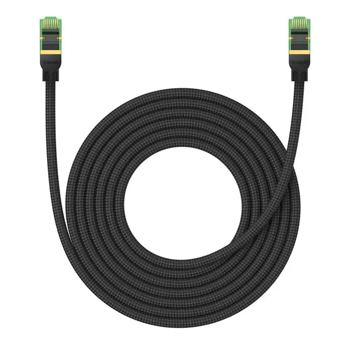 Braided network cable cat.8 Baseus Ethernet RJ45 40Gbps 5m (black) - Network cables<<<HurtelXML&&&Network