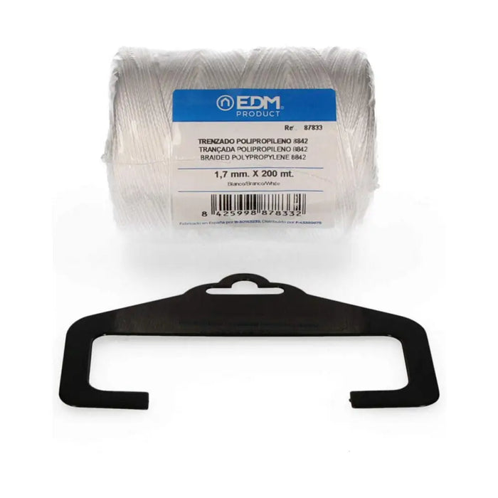 Braided rope EDM 87833 White polypropylene - Почистване Прахосмукачки И Гладене<<<Дом Градина<<<BigBuy&&&Шевни