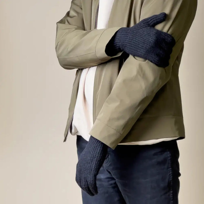 Braided telephone gloves with cut-outs for fingers - black - Cycling gloves<<<HurtelXML