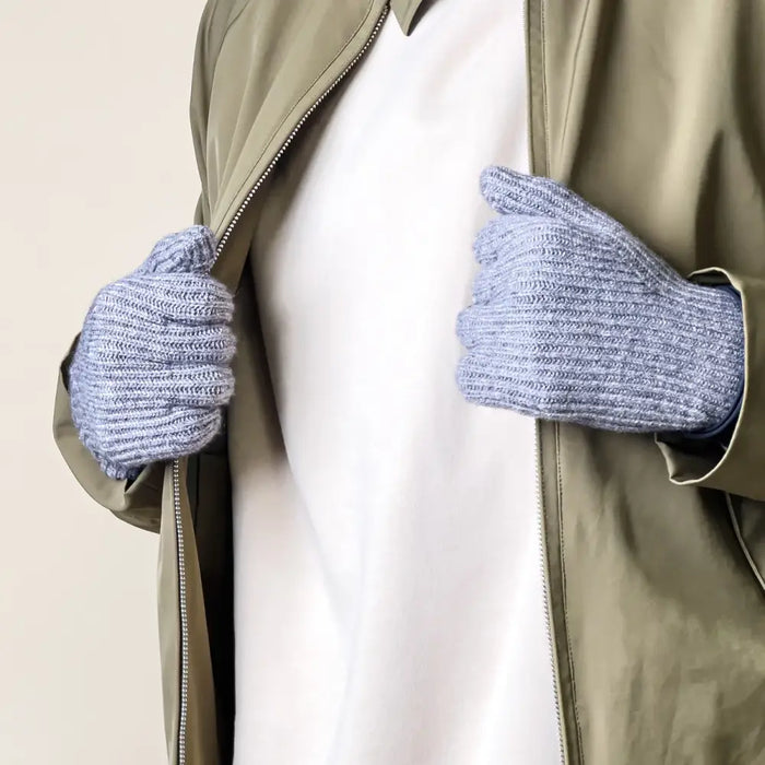 Braided telephone gloves with cut-outs for fingers - gray - Cycling gloves<<<HurtelXML
