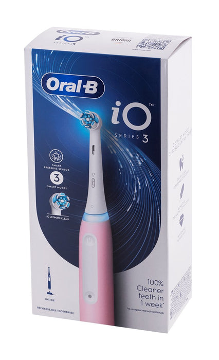 Oral-B IOSERIES3ICE rotary-pulsating electric toothbrush for adults pink
