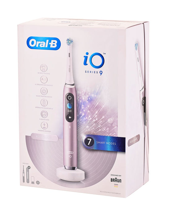 Braun  iO Series 9 Rose Quartz electric toothbrush