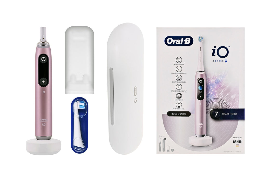 Braun  iO Series 9 Rose Quartz electric toothbrush