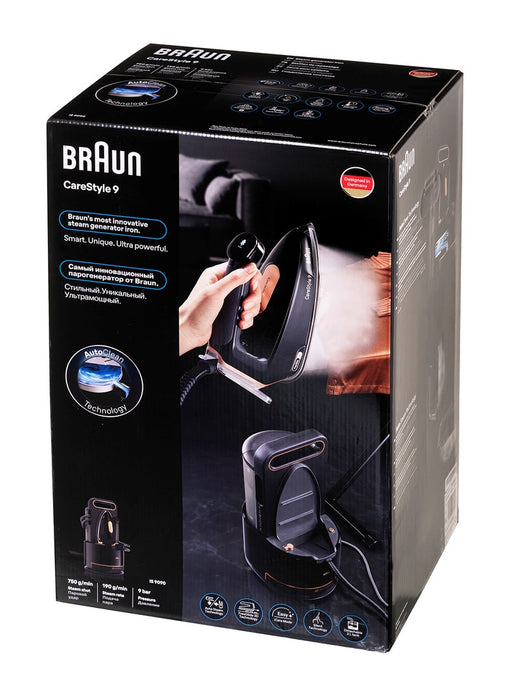 Braun CareStyle 9 IS 9090 BK 2700 W 2 L EloxalPlus soleplate Black, Copper
