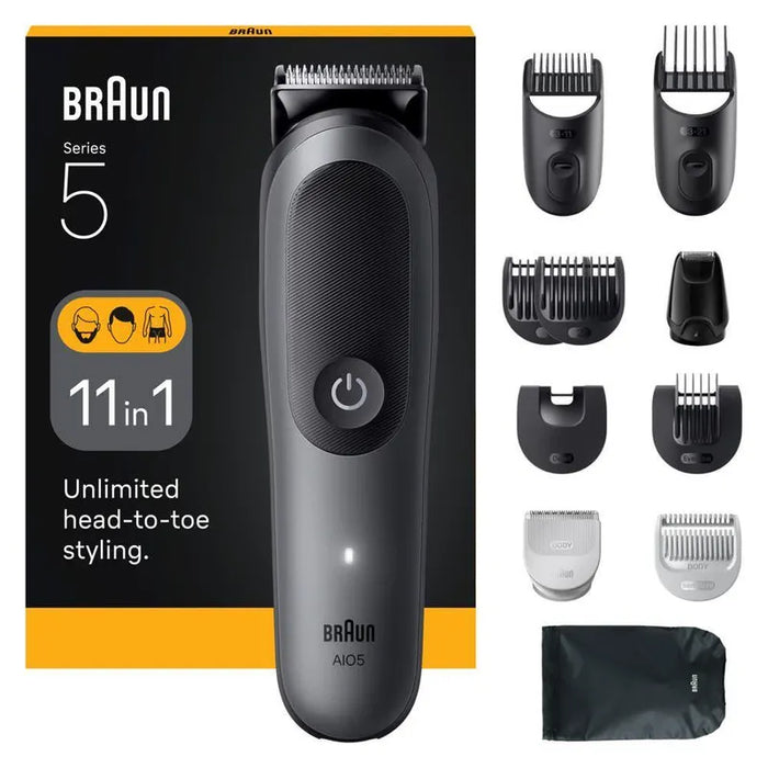 Trimmer Braun AIO5560 Grey face/hair/body