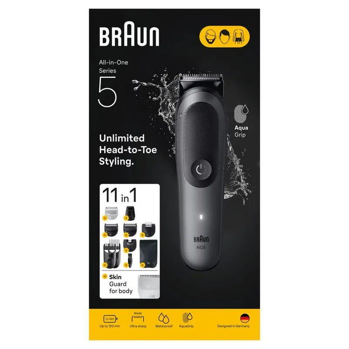 Trimmer Braun AIO5560 Grey face/hair/body