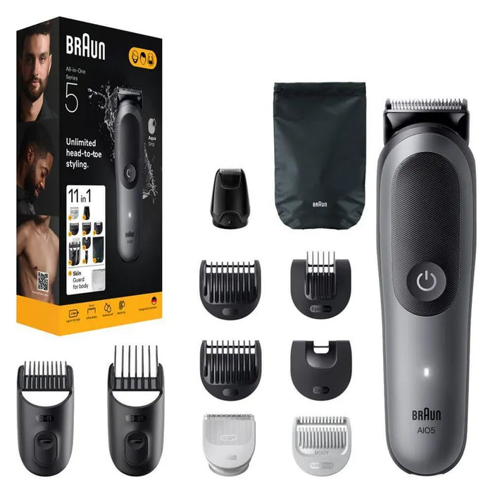 Trimmer Braun AIO5560 Grey face/hair/body